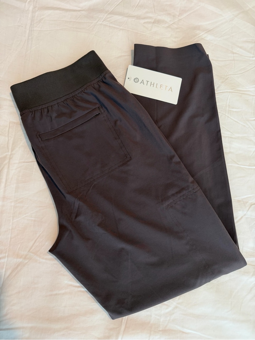 Athleta women Black Slim Jogger Sweatpants